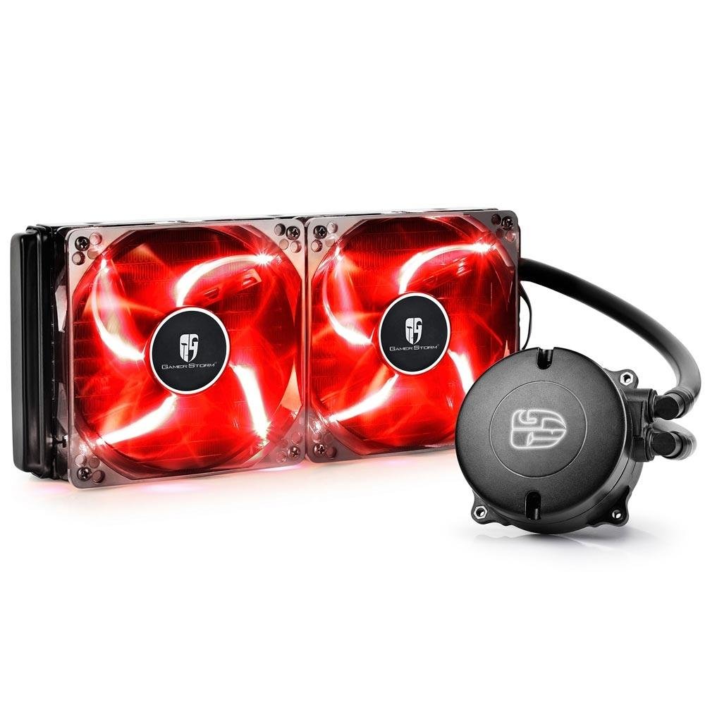 WaterCooler Maelstrom 240T DeepCool 120mm para AMD e Intel com LED Vermelho - MS240T-RED WaterCooler Maelstrom 240T DeepCool 120mm para AMD e Intel com LED Vermelho - MS240T-RED