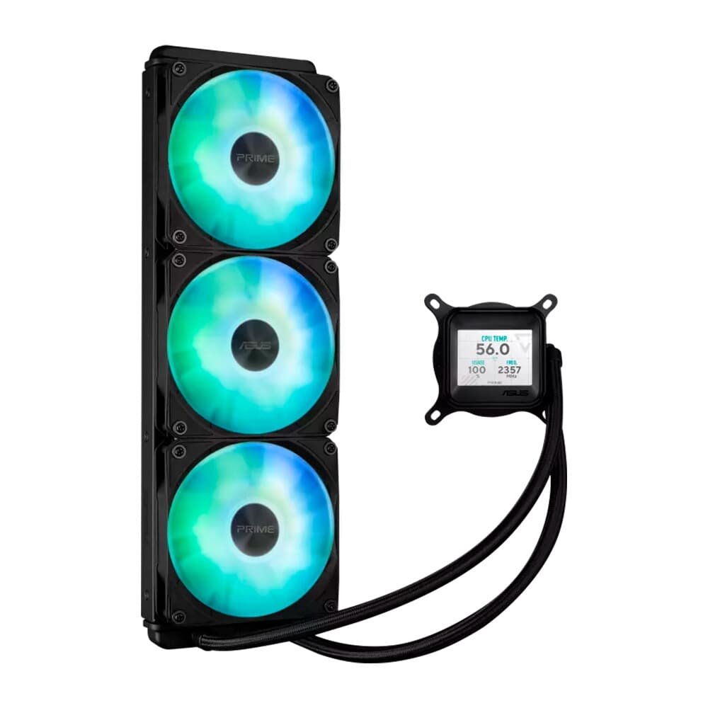 Water Cooler ASUS Prime LC 360 ARGB LCD, 360mm, AMD e Intel, Preto - 90RC00Z1-B0UAY0