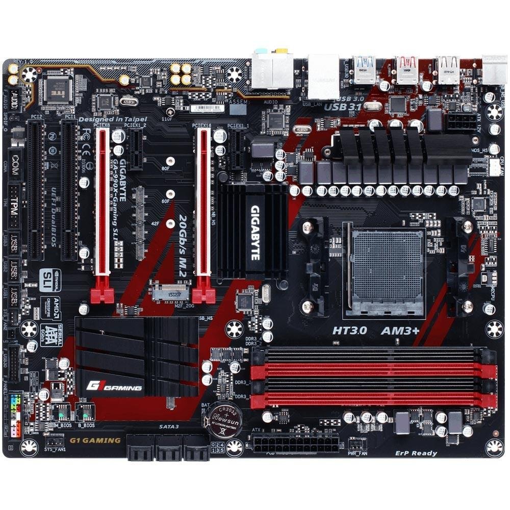 Placa-Mãe GIGABYTE GA-990X-GAMING, AMD, AM3+, ATX, SLI DDR3
