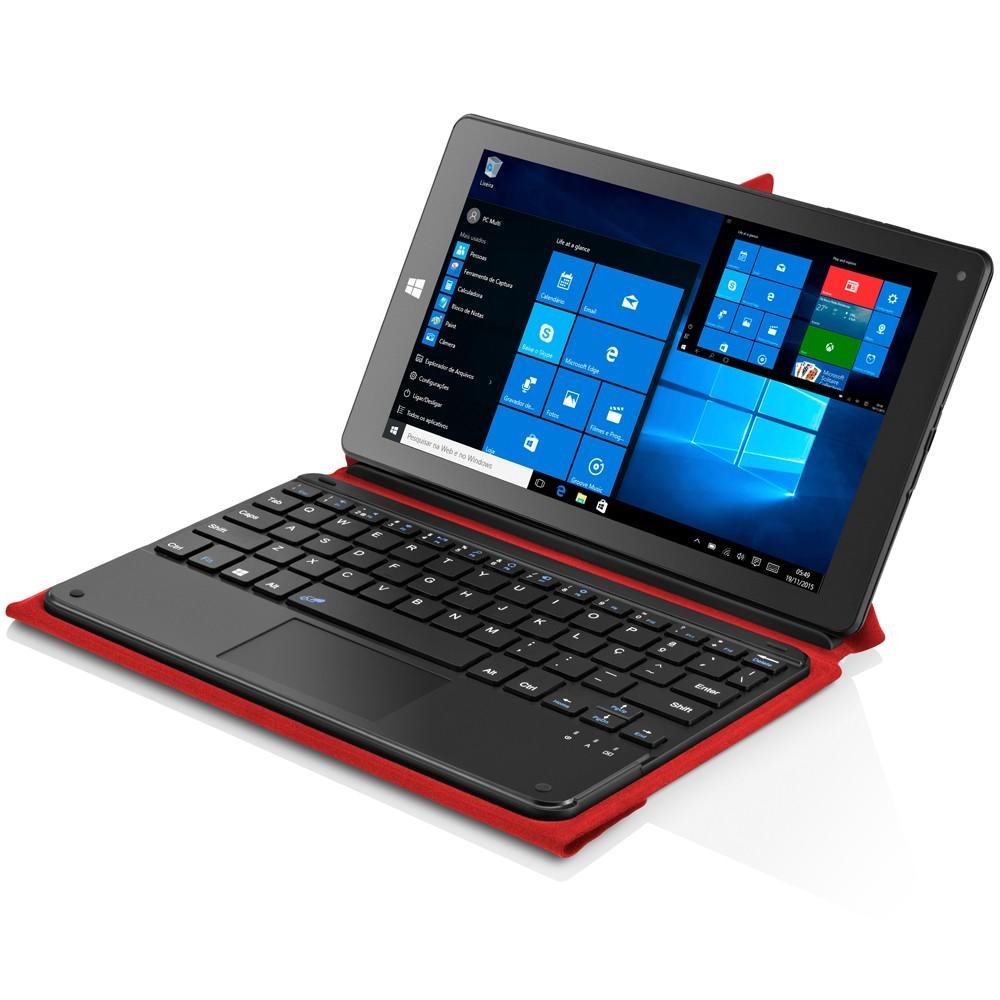 Notebook 2 em 1 Multilaser M8W Plus, Intel Quad Core, 32GB, 2GB, Windows 10, 8.9´, Vermelho - NB243 Notebook 2 em 1 Multilaser M8W Plus, Intel Quad Core, 32GB, 2GB, Windows 10, 8.9´, Vermelho - NB243