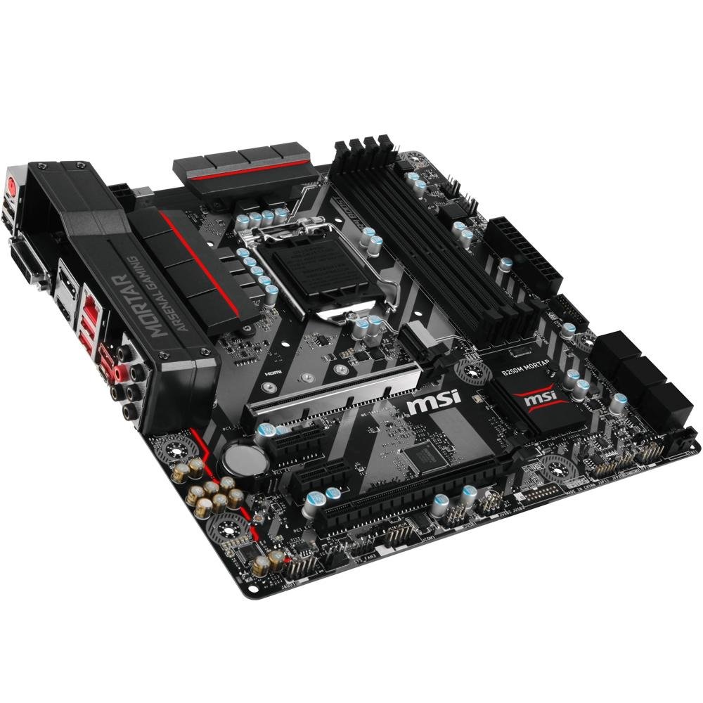 Placa-Mãe MSI p/ Intel LGA 1151 mATX B250M MORTAR DDR4 Placa-Mãe MSI p/ Intel LGA 1151 mATX B250M MORTAR DDR4