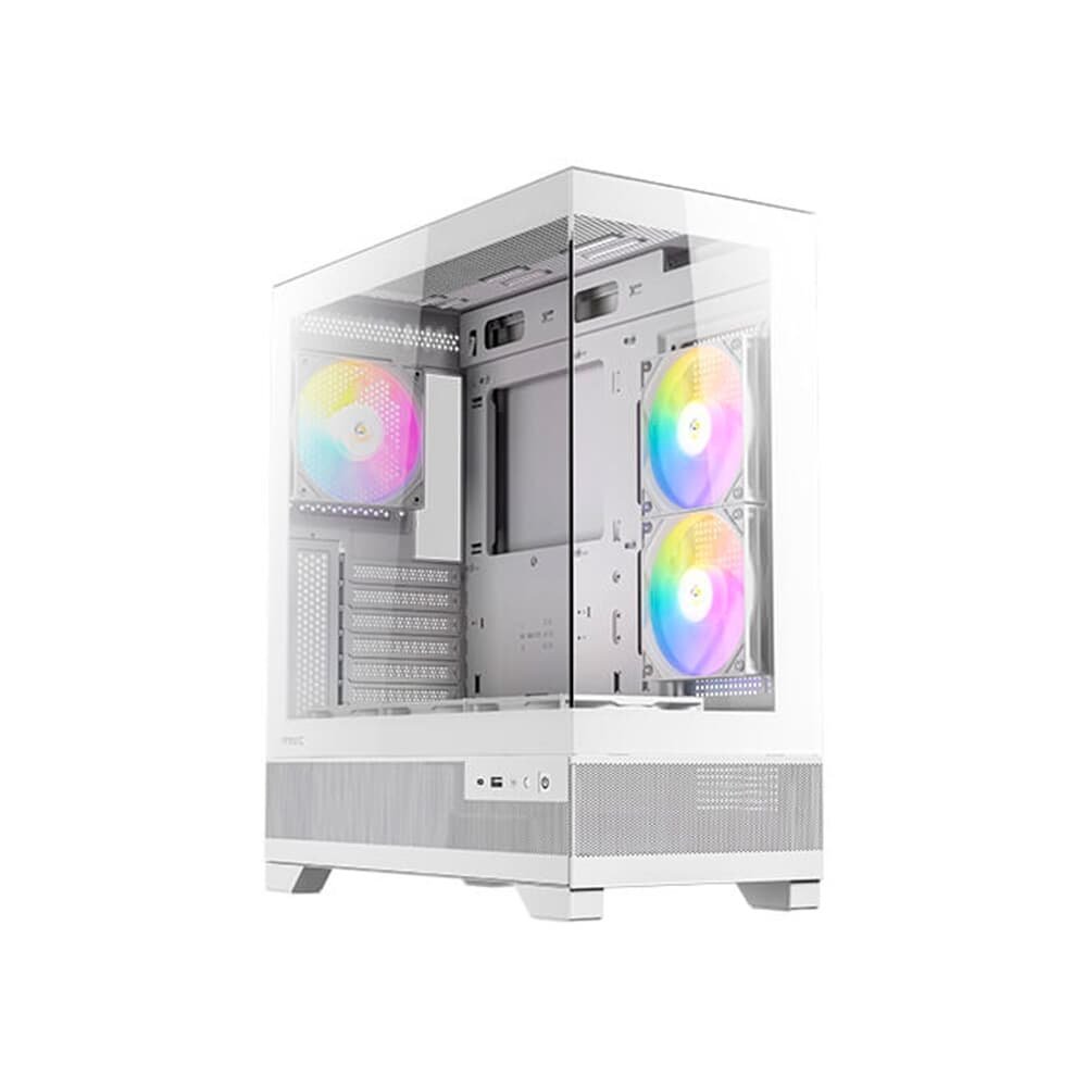 Gabinete Gamer Antec Cx700 Elite, RGB, Mid Tower, Lateral De Vidro, Branco - 0-761345-10044-1