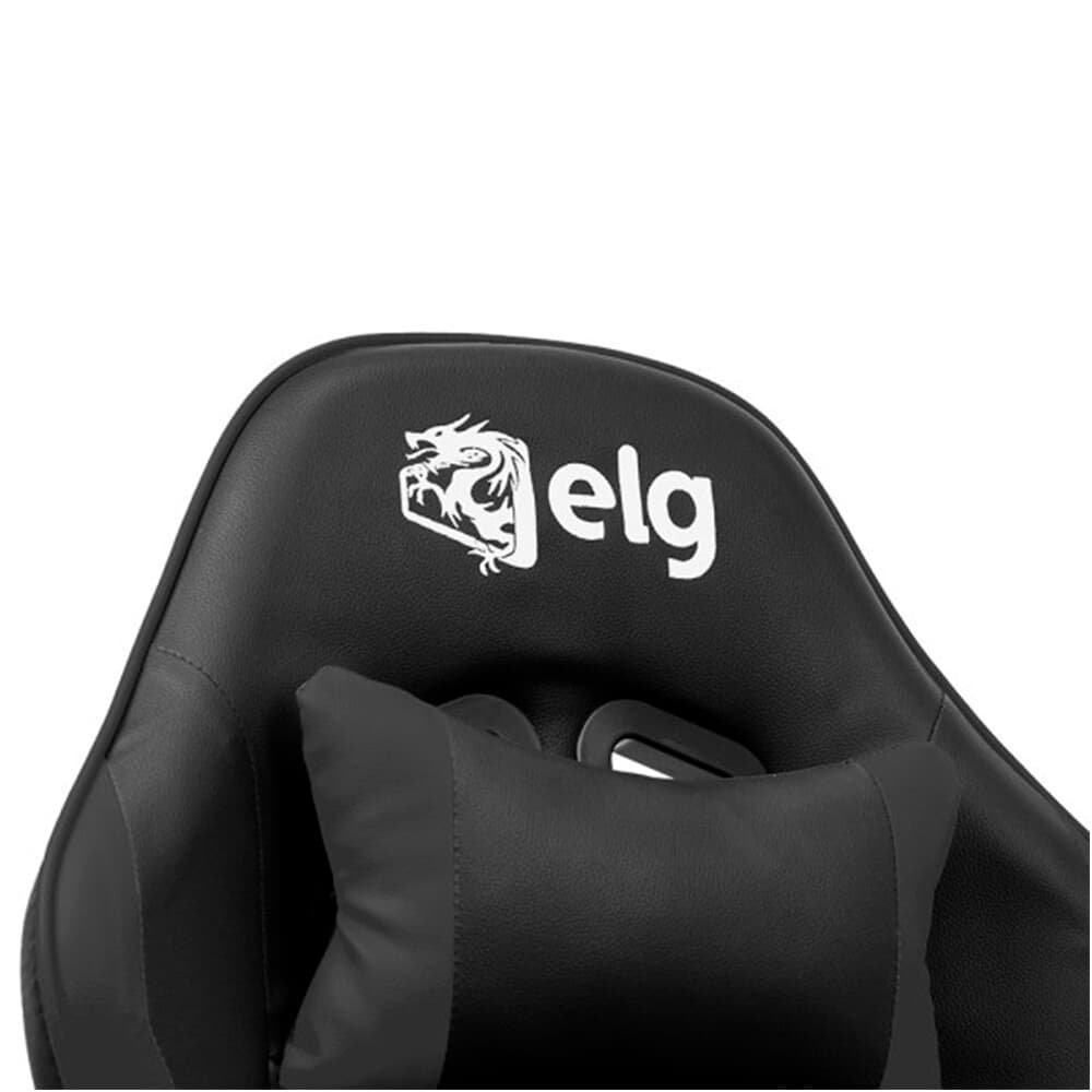 Cadeira Gamer ELG Syrax, Até 120 kg, Apoio Lombar, Cervical E Ajuste De Altura, Preto - CH36BK - view 12
