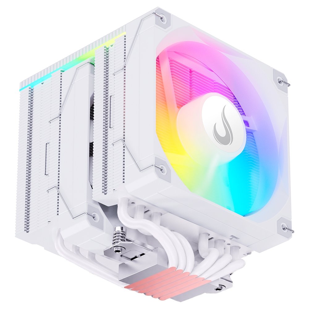 Air Cooler Gamer Rise Mode Temp 6 Pro White, ARGB, AMD e Intel, 120mm, Branco - RM-ACT6P-ARGB-W Air Cooler Gamer Rise Mode Temp 6 Pro White, ARGB, AMD e Intel, 120mm, Branco - RM-ACT6P-ARGB-W