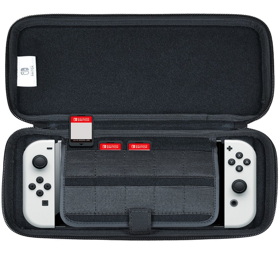 Bolsa HORI Slim Tough Pouch, para Nintendo Switch, Preta - NSW-810U Bolsa HORI Slim Tough Pouch, para Nintendo Switch, Preta - NSW-810U