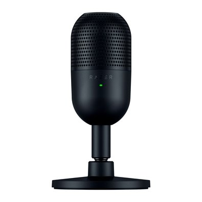 Microfone Razer Seiren V3 Mini, Condensador, Sensor Tap-to-Mute, Ultra Compacto, USB, Preto - RZ19-05050100