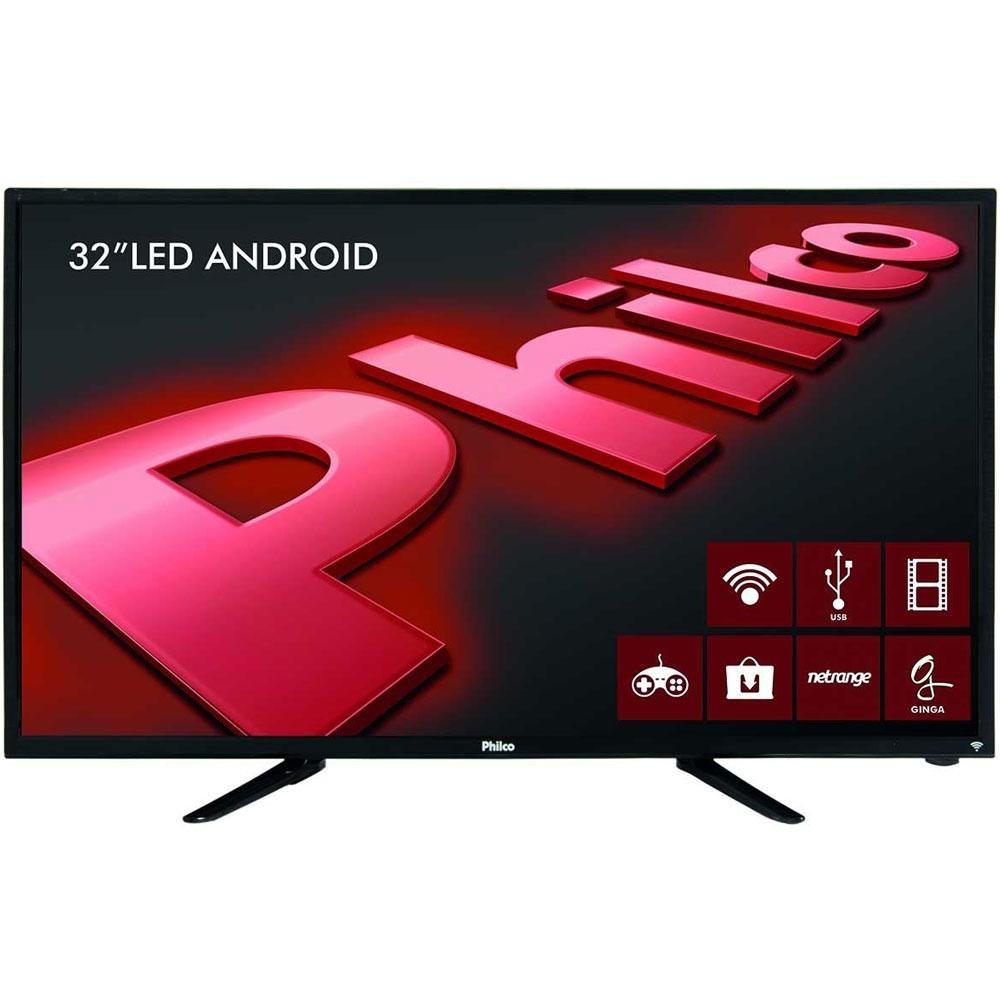 Smart TV Philco 32´ LED HD com Conversor Digital 2 HDMI 2 USB Wi-Fi Android - PH32B51DSGWA Smart TV Philco 32´ LED HD com Conversor Digital 2 HDMI 2 USB Wi-Fi Android - PH32B51DSGWA