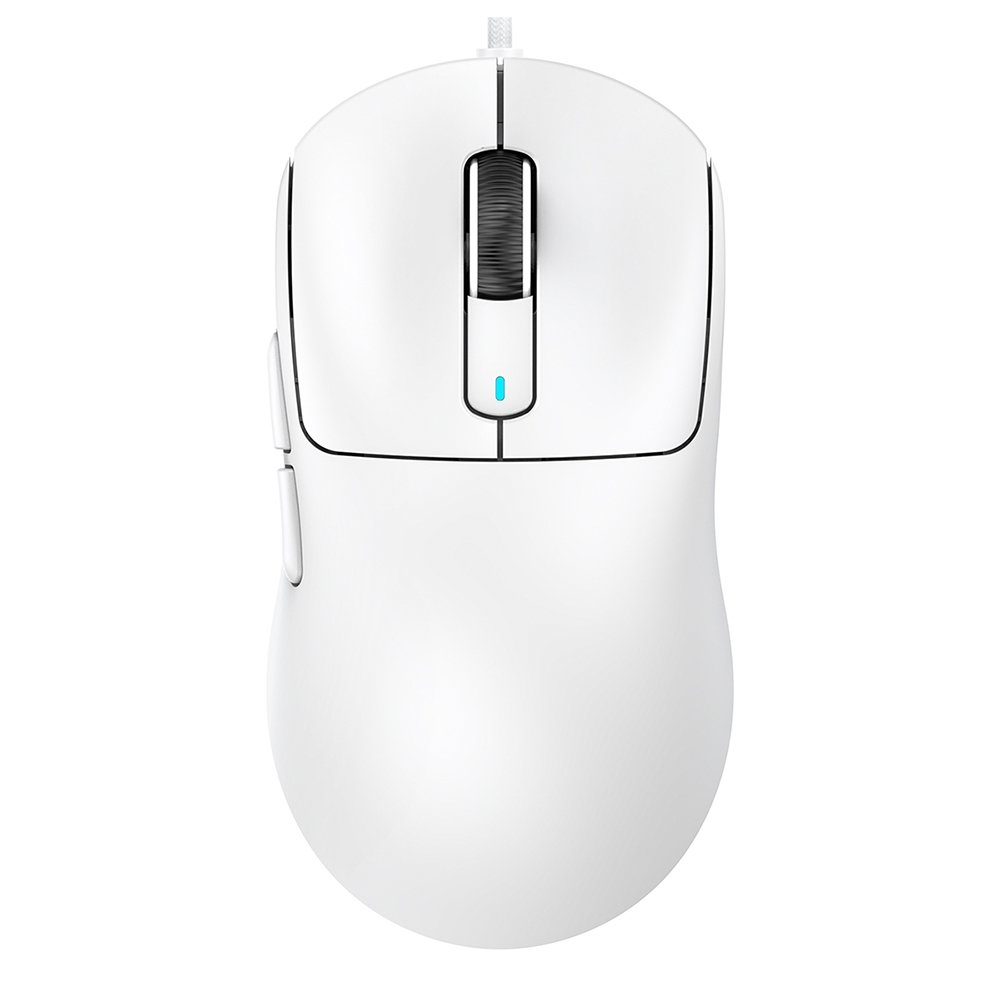 Mouse Gamer com Fio Attack Shark X3, 12.800 DPI, 6 Botões Programáveis - Branco