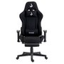 Cadeira Gamer Rise Mode X04, Ângulo Ajustável, Apoio Para os Pés Retrátil, Preto, Tecido - RM-CG-X04-BK-FBC