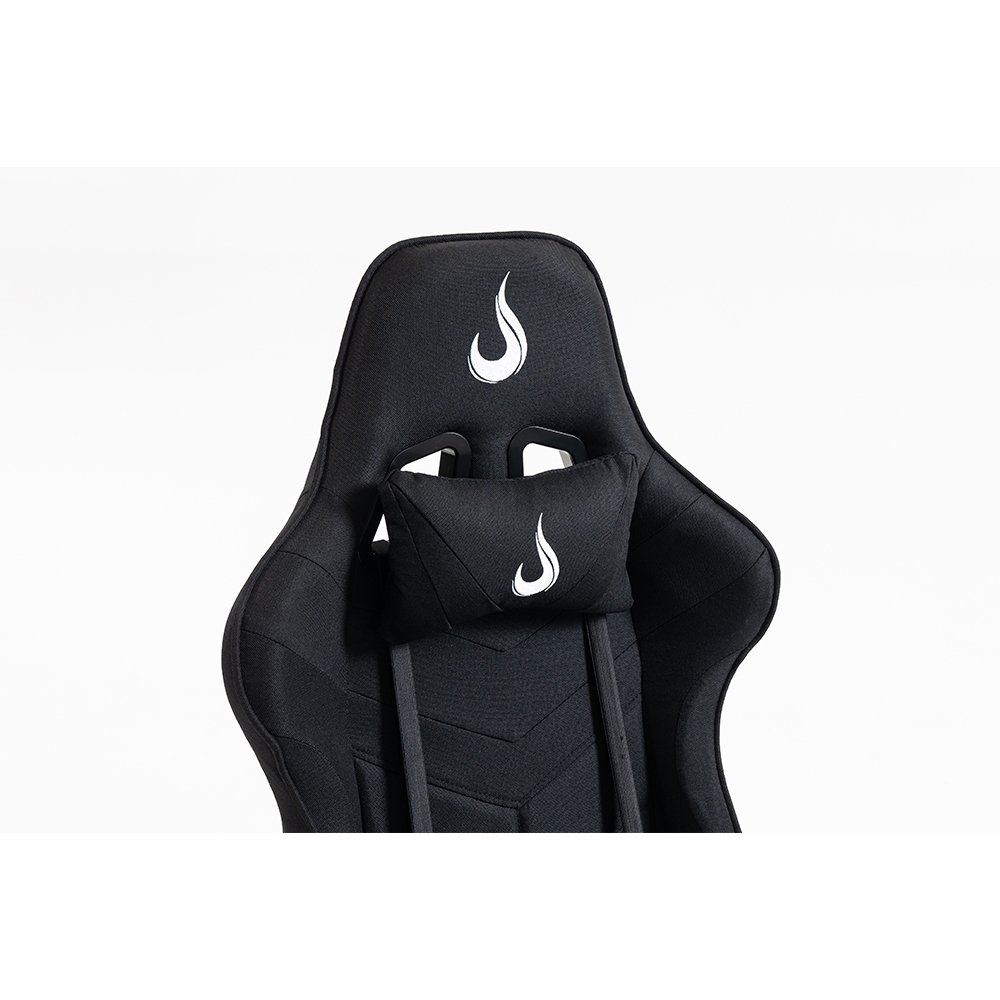 Cadeira Gamer Rise Mode X04, Ângulo Ajustável, Apoio Para os Pés Retrátil, Preto, Tecido - RM-CG-X04-BK-FBC - view 12