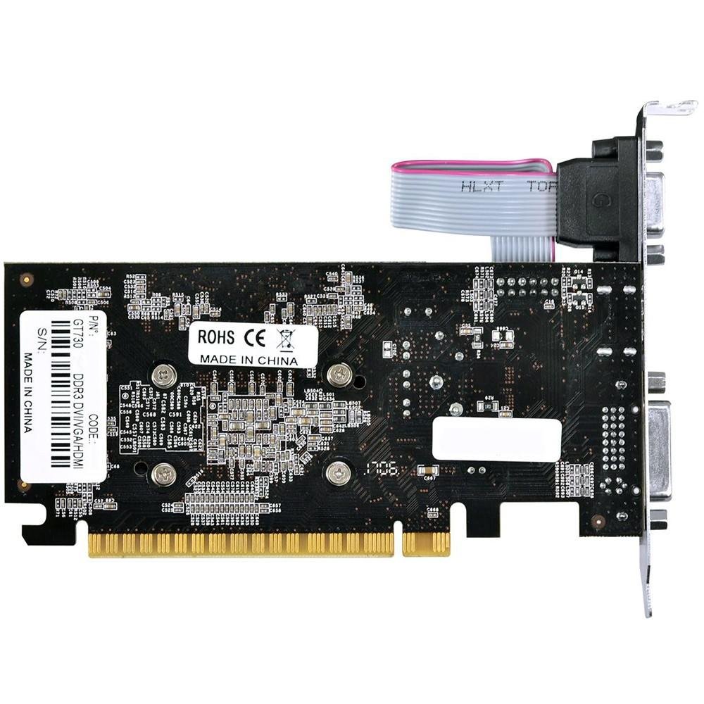 Placa de Video VGA NVIDIA PcYes GEFORCE GT 730 4GB DDR3 128Bit PGT73012804D3 Placa de Video VGA NVIDIA PcYes GEFORCE GT 730 4GB DDR3 128Bit PGT73012804D3