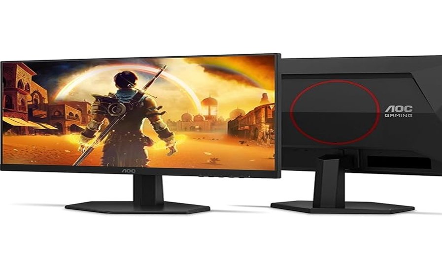 Monitor Gamer AOC 23.8", Full HD, 200Hz, 0.3ms, IPS, G-Sync, HDR, Ângulo Ajustável, Preto - 24G42HE