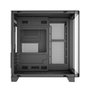 Gabinete Gamer Liketec Madness Small, Mini Tower, Micro-ATX, Lateral e Frontal em Vidro Curvo, Sem Fans, Preto - LK-MADNESS-MINI-25-BLK