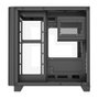 Gabinete Gamer Liketec Madness Small, Mini Tower, Micro-ATX, Lateral e Frontal em Vidro Curvo, Sem Fans, Preto - LK-MADNESS-MINI-25-BLK