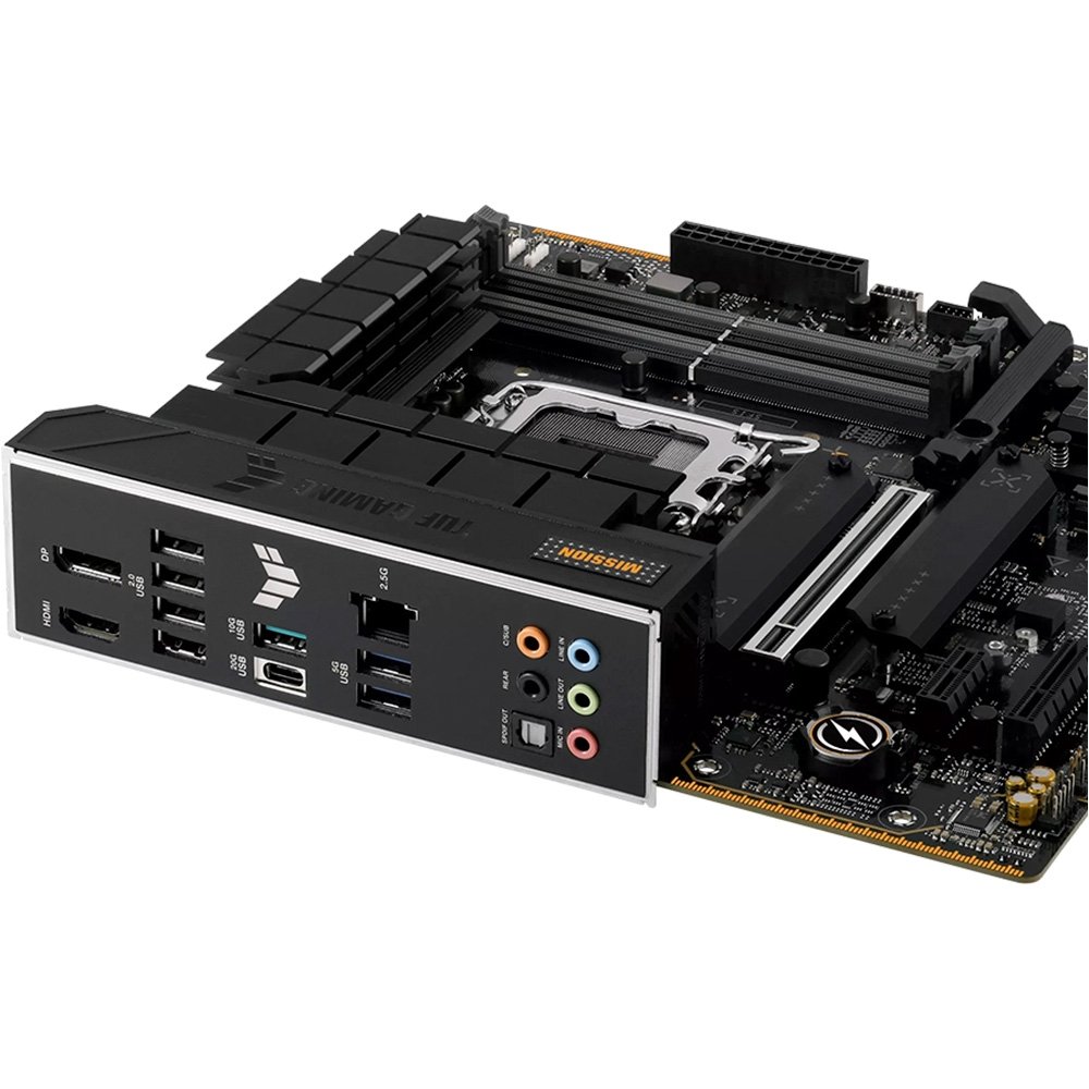 Placa Mãe ASUS TUF GAMING B760M-PLUS II, Intel LGA 1700, mATX, DDR5, Preto - 90MB1HD0-M0EAY0 Placa Mãe ASUS TUF GAMING B760M-PLUS II, Intel LGA 1700, mATX, DDR5, Preto - 90MB1HD0-M0EAY0