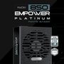 Fonte MACH1 EMPOWER, 850W, Cybenetics Platinum, Modular, PFC Ativo, Preto - 850EMPOWER