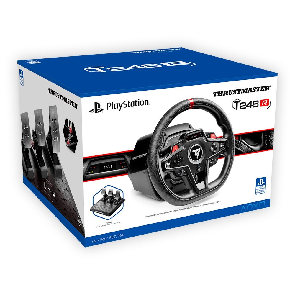 Volante Thrustmaster T-248R, PS5, PS4, PC | KaBuM!
