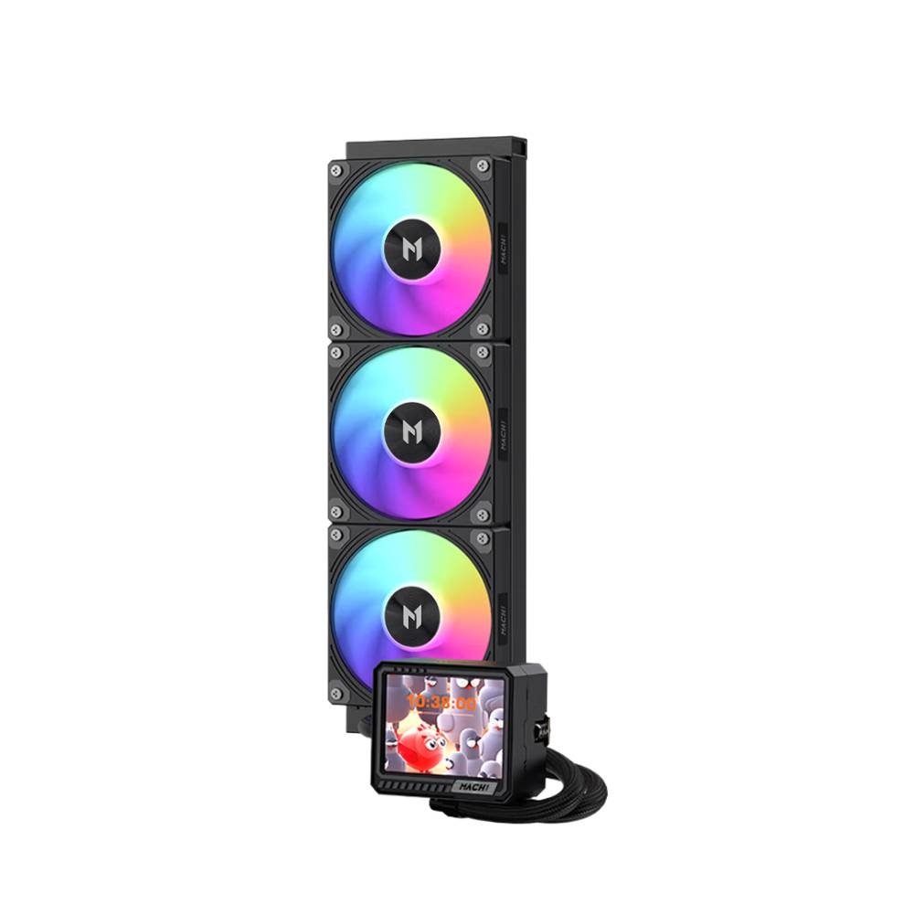 Water Cooler MACH1 GLACIAL, ARGB, 360mm, AMD e Intel, Preto - IMV360BK