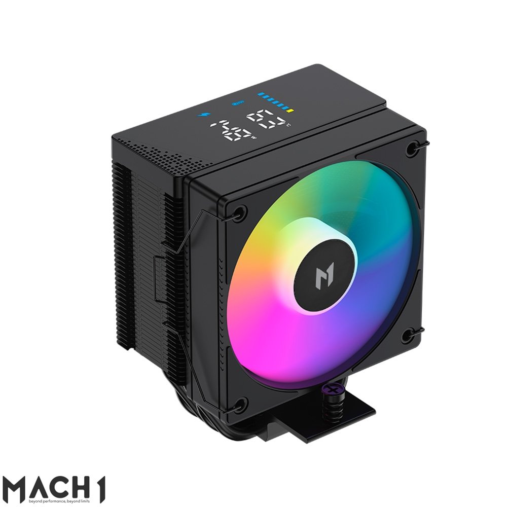 Air Cooler MACH1 BOREAL, Digital, ARGB, AMD e Intel, 100mm, Preto -  B40S DIGBK ARGB V2