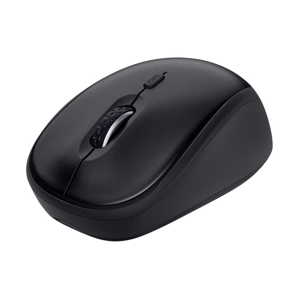Combo Teclado e Mouse Sem Fio Trust ODY II, 1600 DPI, Pilhas Inclusas, ABNT2, Preto - 26014
