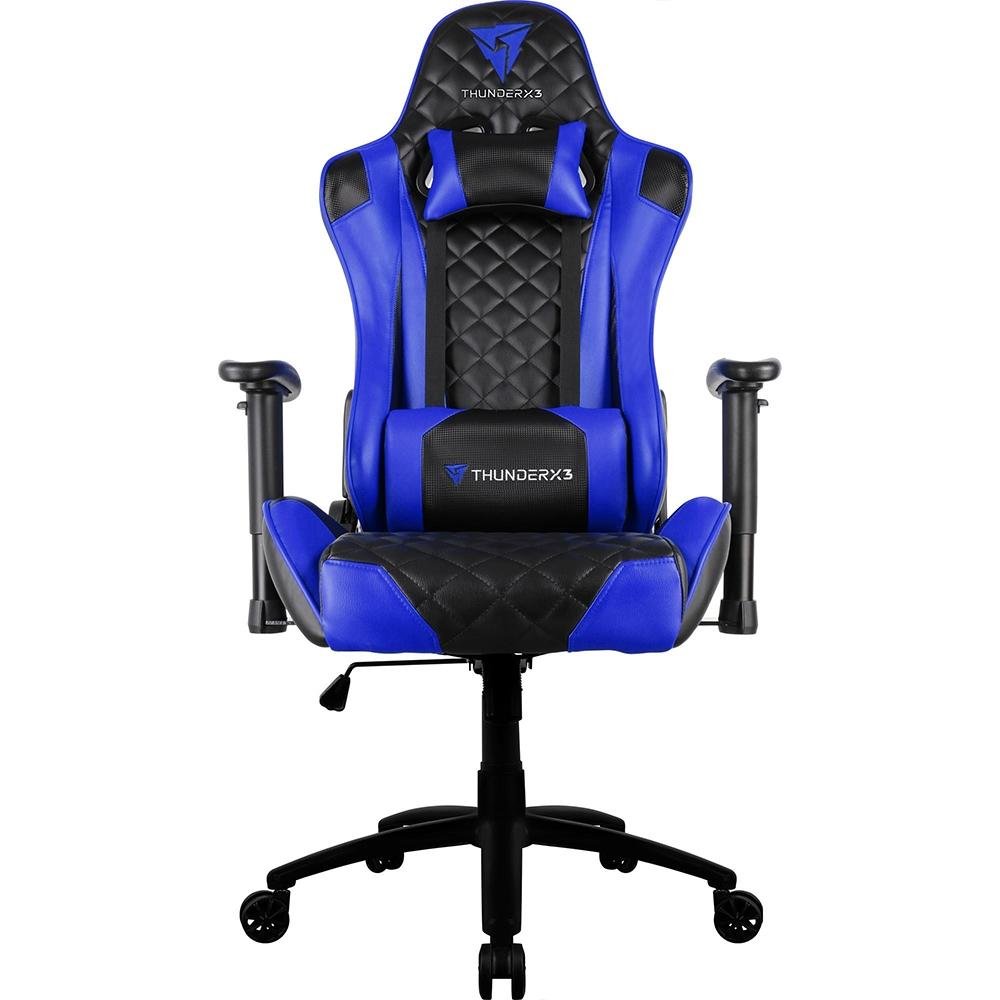 Cadeira Gamer ThunderX3 TGC12, Até 120kg, Com Almofadas, Descanso de Braço 2D, Preto e Azul Cadeira Gamer ThunderX3 TGC12, Até 120kg, Com Almofadas, Descanso de Braço 2D, Preto e Azul
