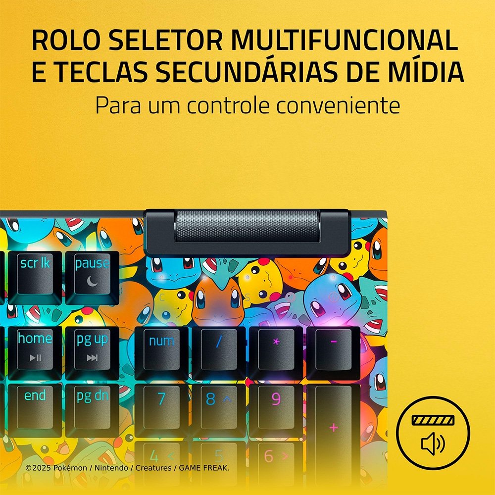 Teclado Gamer Razer BlackWidow V4 X Pokémon