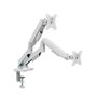 Suporte de Mesa Articulado Bluecase Ergo Flexy para 2 Monitores, 17" a 32", Suspensão a Mecânica , Até 9kg por Braço, Branco - BSMTS02-1WBX