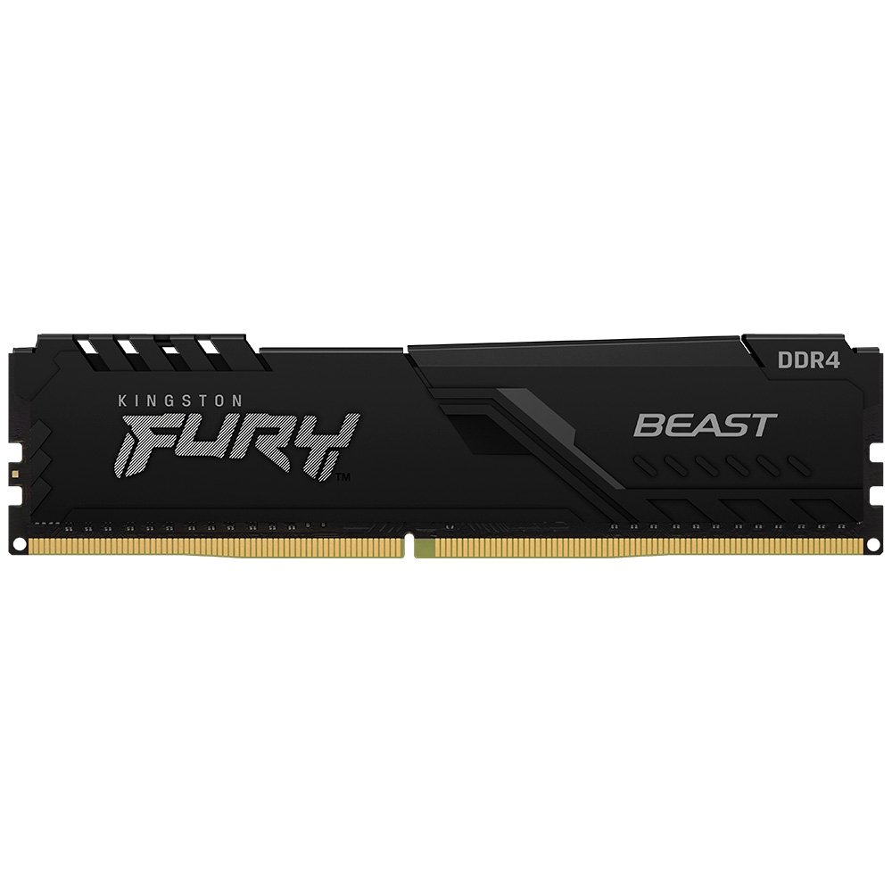 Memoria RAM Kingston Fury Beast, 16GB, 3200MT/s, DDR4, CL16, DIMM, 1Gx8, Preto - KF432C16BB1/16WP