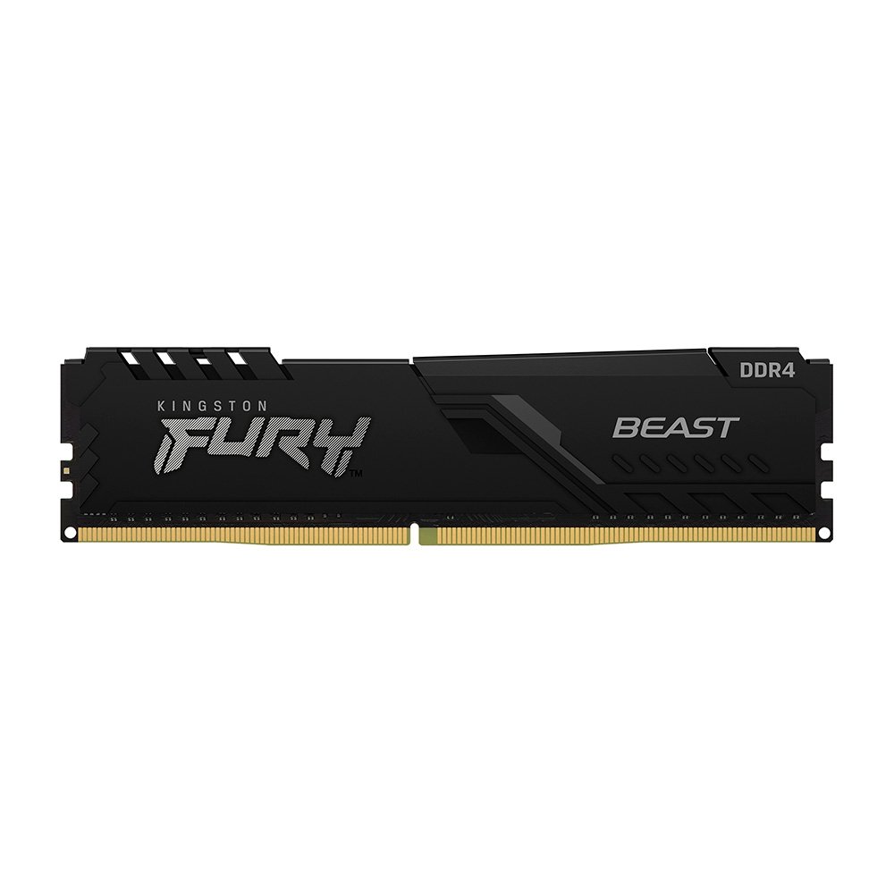Memoria RAM Kingston Fury Beast, 16GB, 3200MT/s, DDR4, CL16, DIMM, 1Gx8, Preto - KF432C16BB1/16WP