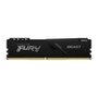 Memoria RAM Kingston Fury Beast, 16GB, 3200MT/s, DDR4, CL16, DIMM, 1Gx8, Preto - KF432C16BB1/16WP