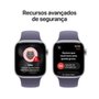 Apple Watch Series 11 GPS, Caixa Prateada de Alumínio de 42 mm, Pulseira Esportiva Roxo-névoa, Tamanho P/M - MEU64AM/A
