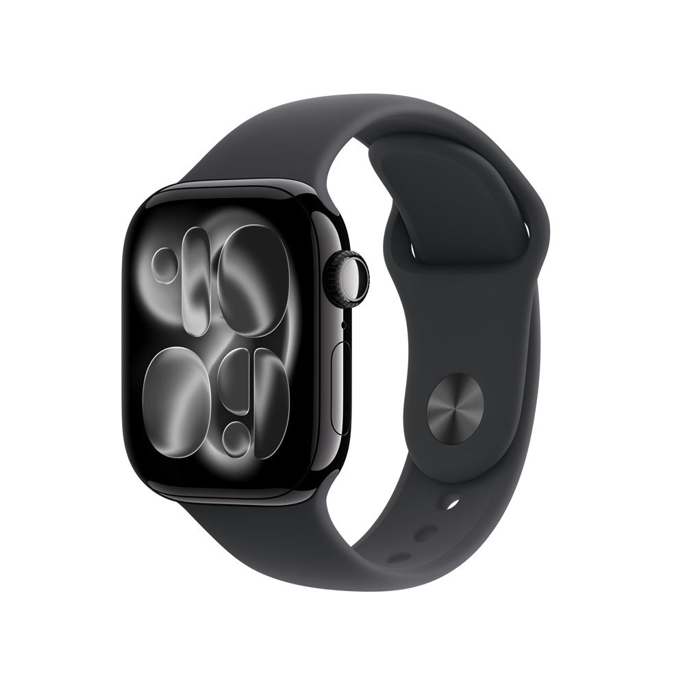 Apple Watch Series 11 GPS, Caixa Preta Brilhante de Alumínio de 42 mm, Pulseira Esportiva Preta, Tamanho P/M - MEQT4AM/A