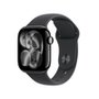 Apple Watch Series 11 GPS, Caixa Preta Brilhante de Alumínio de 42 mm, Pulseira Esportiva Preta, Tamanho P/M - MEQT4AM/A