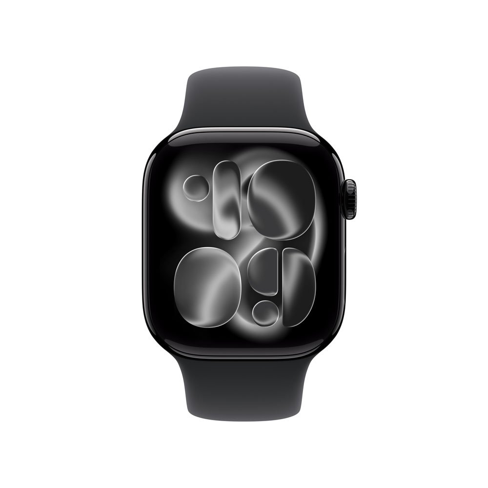Apple Watch Series 11 GPS, Caixa Preta Brilhante de Alumínio de 42 mm, Pulseira Esportiva Preta, Tamanho P/M - MEQT4AM/A