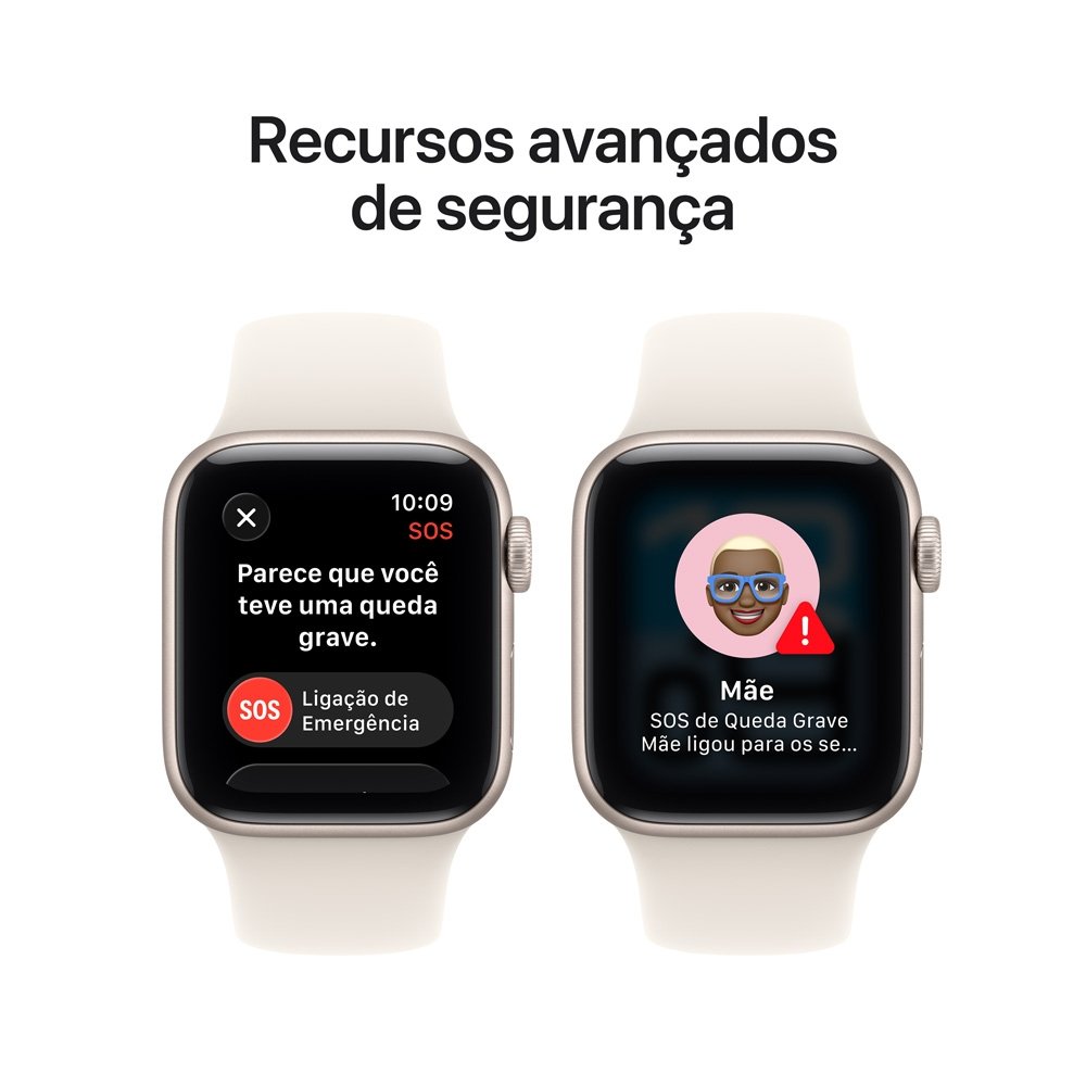 Apple Watch SE 3 GPS, Caixa Estelar de Alumínio de 40 mm, Pulseira Esportiva Estelar, Tamanho M/G - MEH54AM/A Apple Watch SE 3 GPS, Caixa Estelar de Alumínio de 40 mm, Pulseira Esportiva Estelar, Tamanho M/G - MEH54AM/A