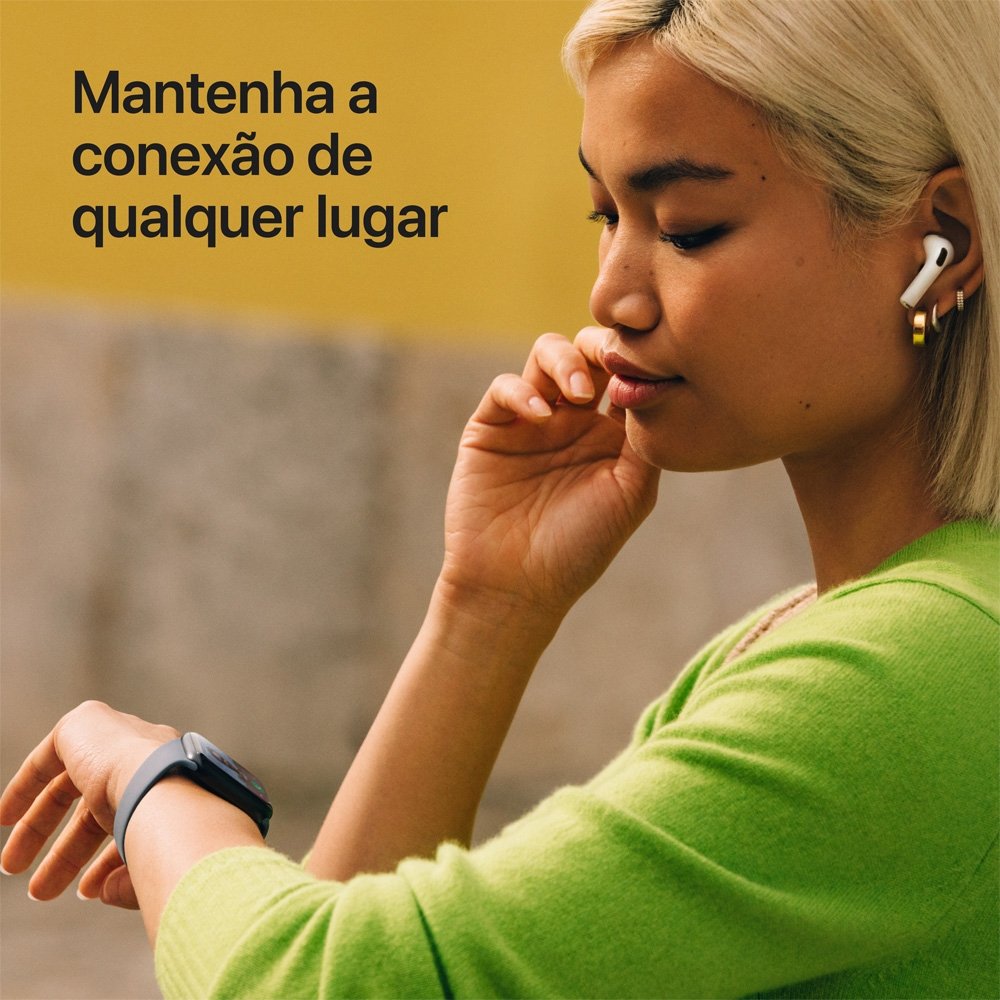 Apple Watch SE 3 GPS, Caixa Estelar de Alumínio de 40 mm, Pulseira Esportiva Estelar, Tamanho M/G - MEH54AM/A Apple Watch SE 3 GPS, Caixa Estelar de Alumínio de 40 mm, Pulseira Esportiva Estelar, Tamanho M/G - MEH54AM/A