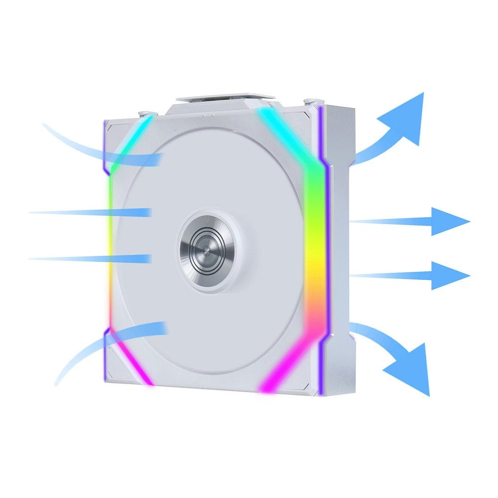 Ventoinha Lian Li UNI FAN SL, 120mm, ARGB, Branca - 12SL1W1W