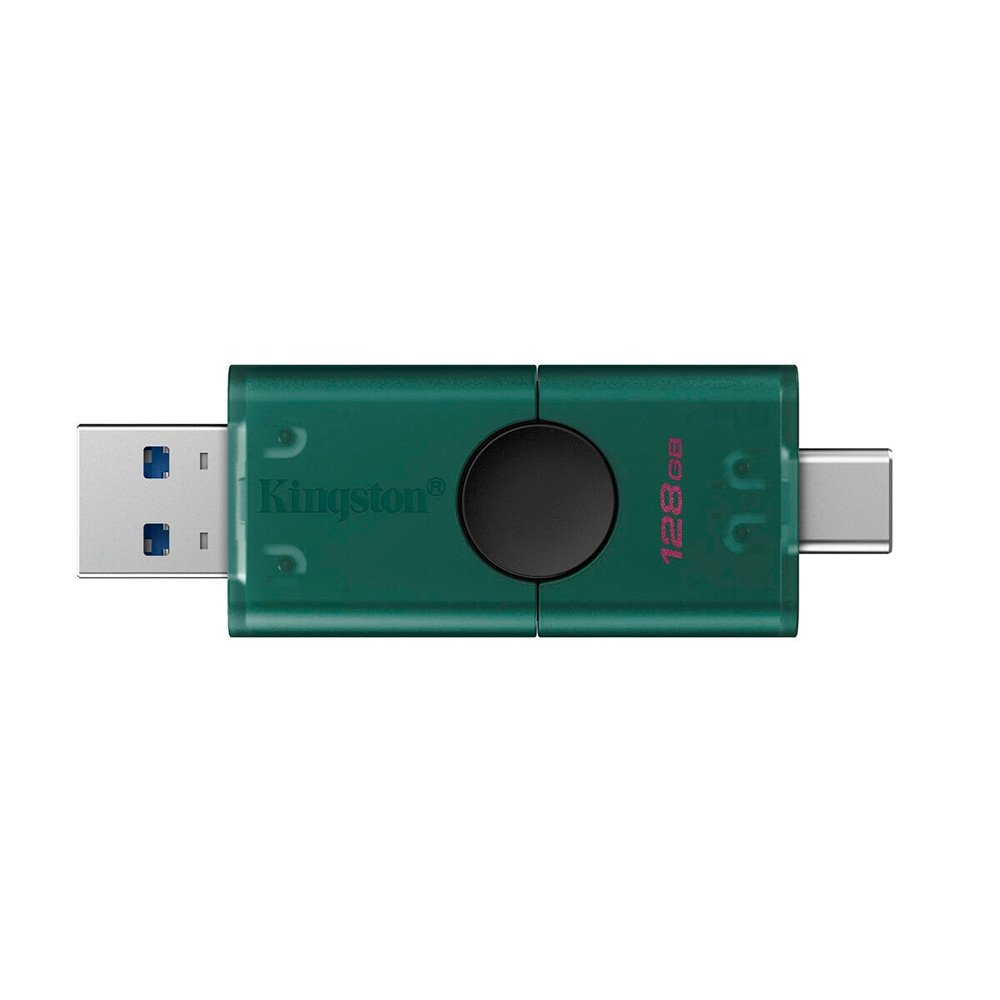 Pen Drive Kingston, 128GB, USB-A + USB-C 3.2 Gen1, DataTraveler DuoG2 - DTDEG2/128GB