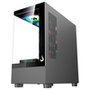 Gabinete Gamer Rise Mode Crystal Glass 03, Mid Tower, Lateral e Frontal em vidro, Preto - RM-CA-CY-03-FB
