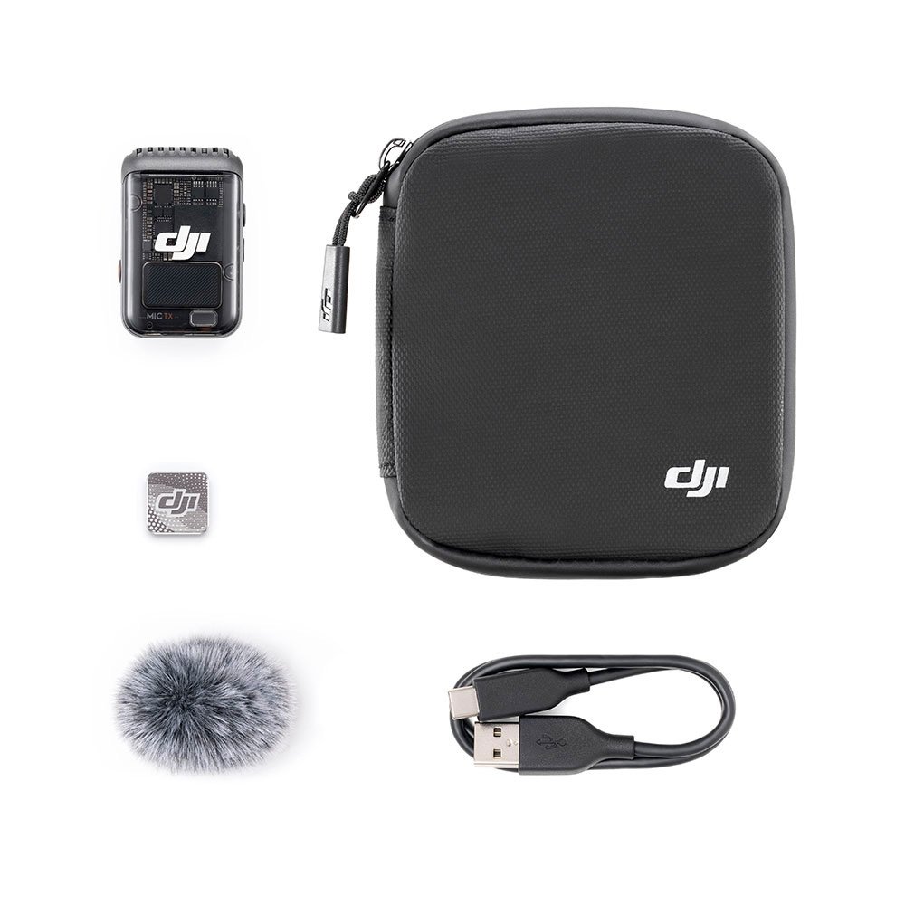 Microfone DJI Mic 2, 1 TX Microfone, Omnidirecional, Preto - DJI114