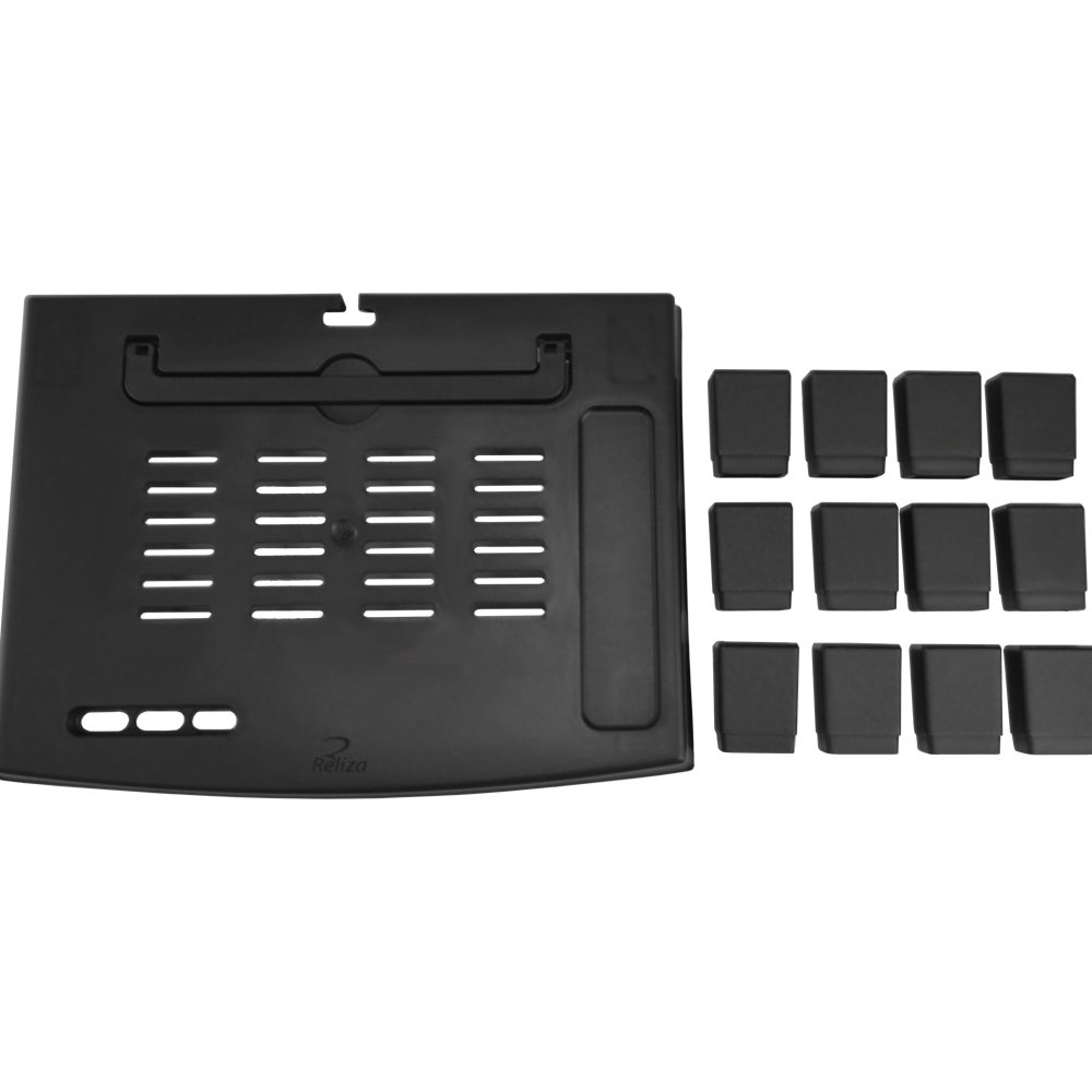 Suporte Ergonômico para Monitor e Notebook Reliza Ergonew 3, Ajuste com 3 Níveis de Altura, Preto - 11379