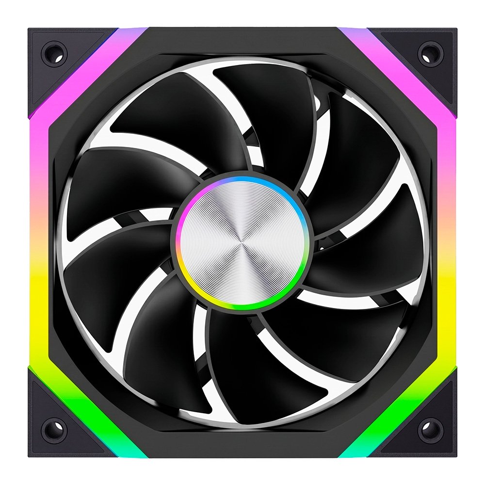 Ventoinha Rise Mode Magneto X Reverse, 120mm, ARGB, Preto - RM-MAX-ARGB-B-RV Ventoinha Rise Mode Magneto X Reverse, 120mm, ARGB, Preto - RM-MAX-ARGB-B-RV
