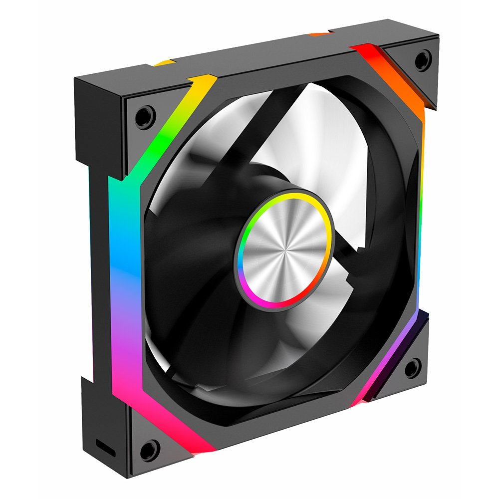 Ventoinha Rise Mode Magneto X Reverse, 120mm, ARGB, Preto - RM-MAX-ARGB-B-RV Ventoinha Rise Mode Magneto X Reverse, 120mm, ARGB, Preto - RM-MAX-ARGB-B-RV