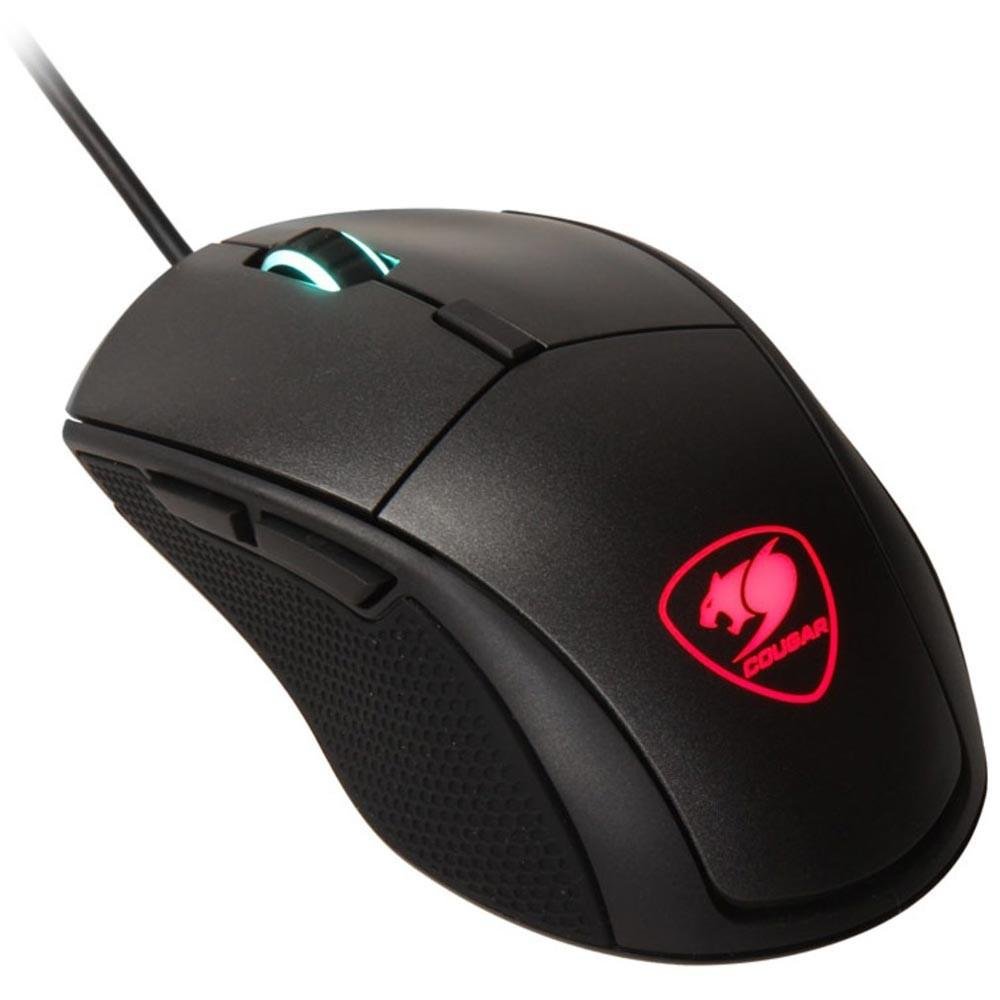 Mouse Gamer Cougar 12000DPI 6 Botões com LED Preto Minos X5