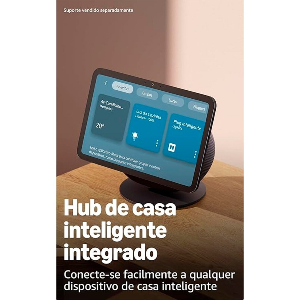 Echo Show 8 Amazon Geração Recente Grafite | KaBuM