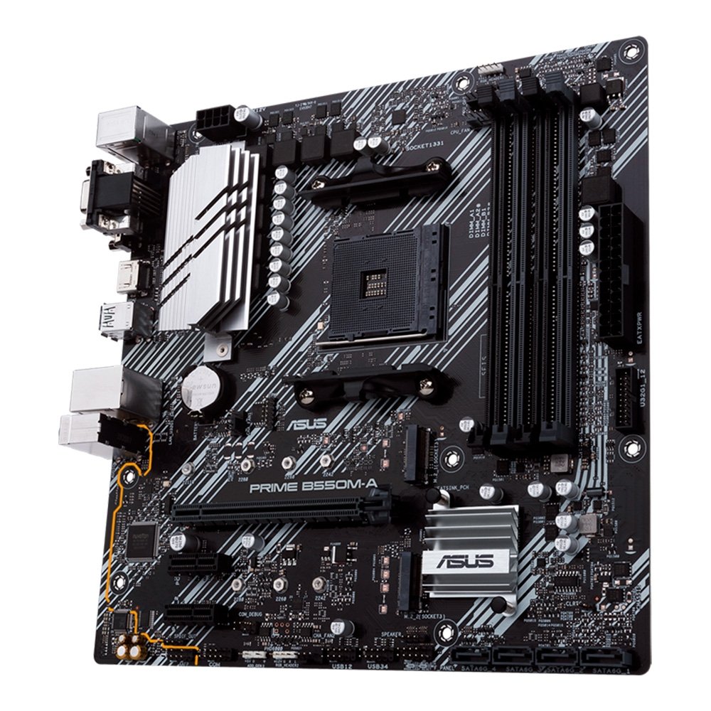 【新品未開封】asus b550m-a Placa-mãe ASUS Prime B550M-A AM4 DDR4 | KaBuM!