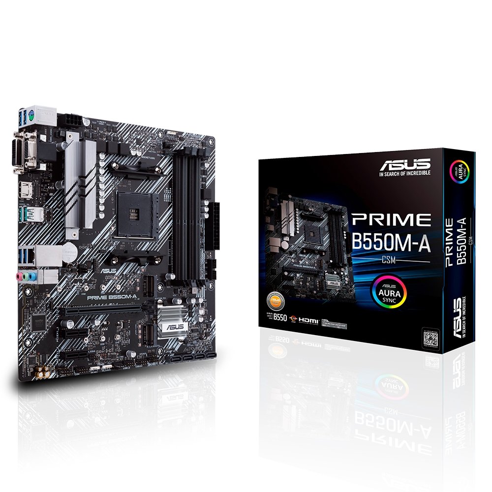 マザーボード ASUS PRIME B550M-A + AMD Ryzen7 3700X Placa-mãe ASUS Prime B550M-A AM4 DDR4 | KaBuM!