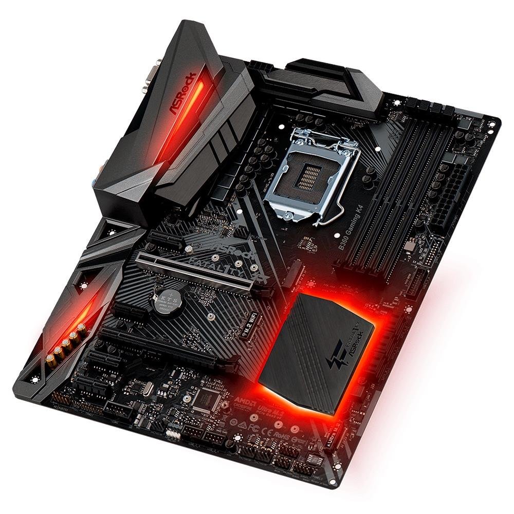 Placa-Mãe ASRock B360 Gaming K4, Intel LGA 1151, ATX, DDR4