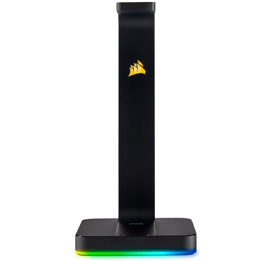 Suporte para Headset Gamer Corsair ST100, Som Surround 7.1, RGB, USB - CA-9011167 Suporte para Headset Gamer Corsair ST100, Som Surround 7.1, RGB, USB - CA-9011167