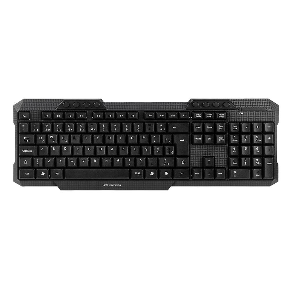 Kit Teclado e Mouse sem Fio Preto, C3TECH K-W10BK - Imagem 3